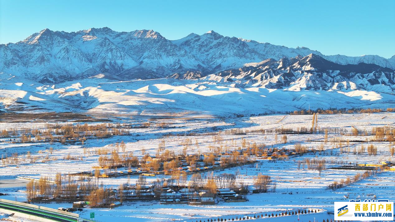 甘肃民乐：祁连山下的冬日画卷(图1)